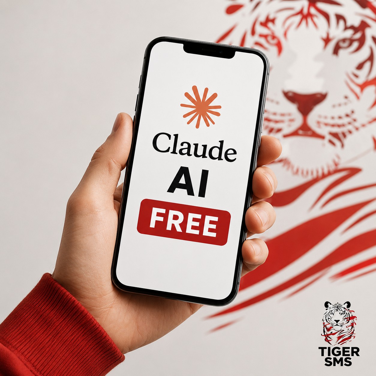 Use Claude AI for free. Even in regions where it's blocked with TigerSMS