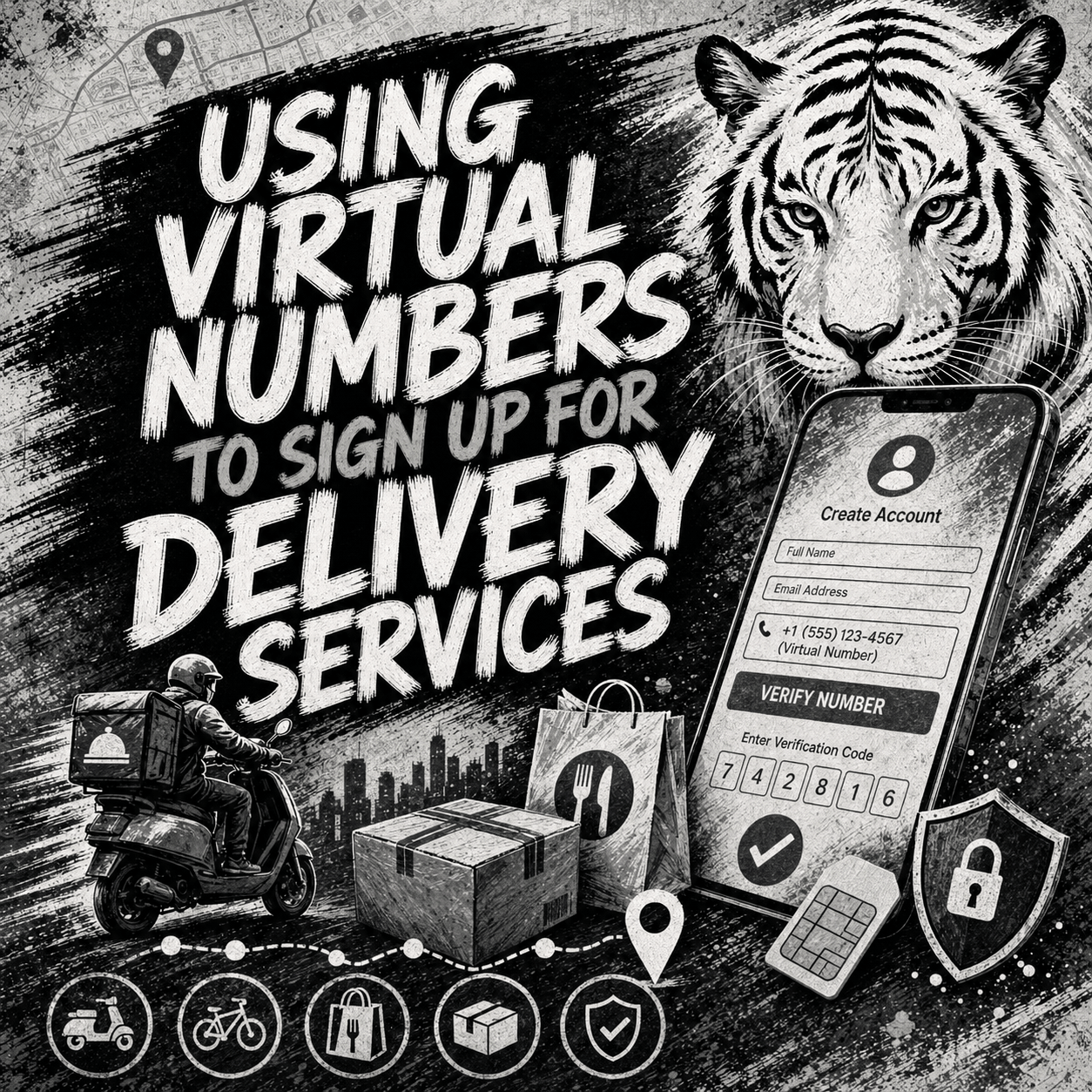Using Virtual Numbers to Sign Up for Delivery Services