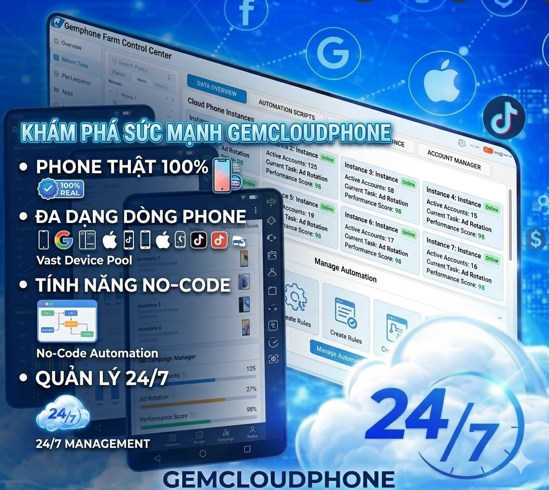 The Ultimate Cloud Phone Solution for Multi-Account Management and Automation Gemcloudphone