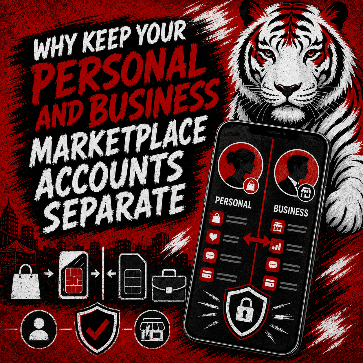 Por qué conviene mantener separadas tus cuentas personal y de negocio en los marketplaces